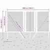 vidaXL Afrasteringspaal Grijs 50 x 1,2 m (13 mm gaas) Staal en PVC