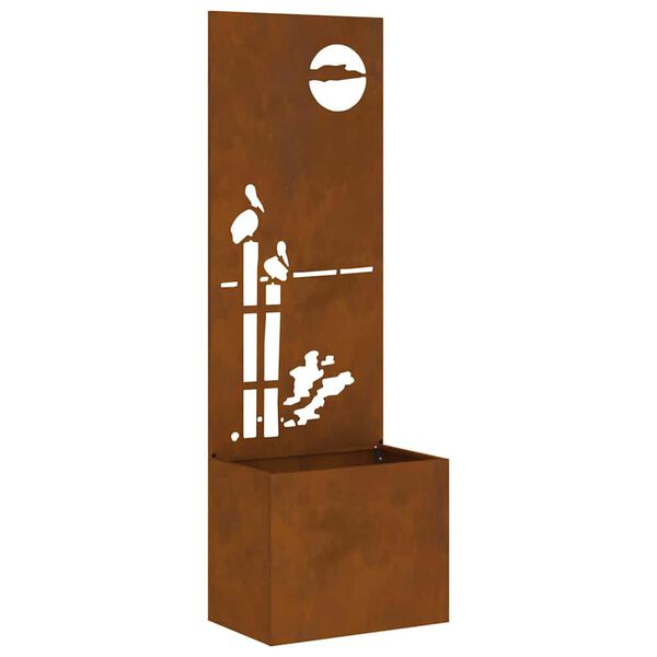 vidaXL Tuin Privacy Screen Fretwerk Roestig 50 x 140 cm Cortenstaal