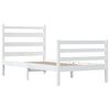 vidaXL Bedframe massief grenenhout wit 100x200 cm
