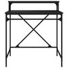 vidaXL Bureau 80x50x90 cm bewerkt hout en ijzer zwart