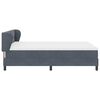 vidaXL Boxspringbed met matras Donkergrijs 160 x 200 cm Fluweel