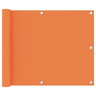 vidaXL Balkonscherm 75x300 cm oxford stof oranje