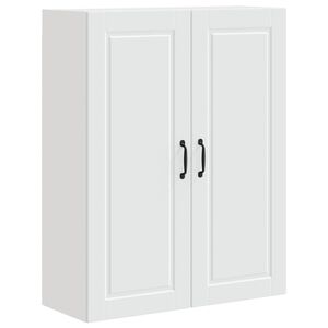 vidaXL Wandkast PORTO Wit 80 x 31 x 100 cm Bewerkt hout