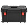 vidaXL Flightcase draagbaar 57x35x32,5 cm PP zwart