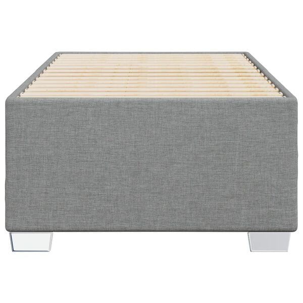 vidaXL Bedframe zonder matras 80x200 cm stof lichtgrijs