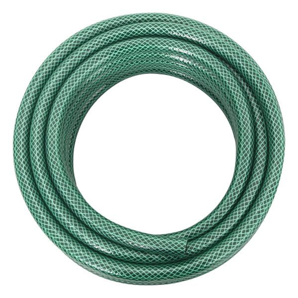 vidaXL Tuinslang met koppelingsset 0,6'' 30 m PVC groen