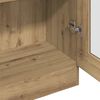 vidaXL Hoge kast 82,5x30,5x185 cm bewerkt hout artisanaal eikenkleur
