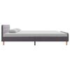 vidaXL Bedframe stof lichtgrijs 160x200 cm