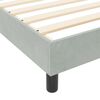 vidaXL Boxspringbed met hoofdeinde Lichtgrijs 80 x 200 cm Fluweel