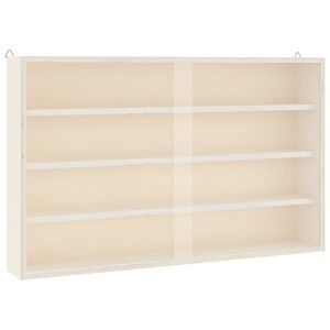 vidaXL Houten vitrinekast met deuren 60x8,5x37cm