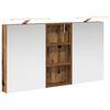 vidaXL Badkamerkastenset 3 st 110 x 10,5 x 60,5 cm Bewerkt hout