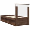 vidaXL Bedframe Bruin Eiken 75 x 190 cm Massief grenenhout