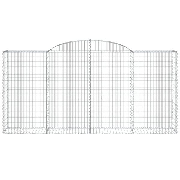 vidaXL Schanskorven 13 st gewelfd 300x50x140/160 cm ijzer