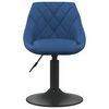 vidaXL Eetkamerstoelen draaibaar 4 st fluweel blauw