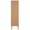 vidaXL Boekenkast SENJA rattan-look 90x35x130 cm grenenhout bruin