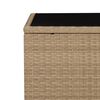 vidaXL 3-delige Tuinset met kussens poly rattan beige