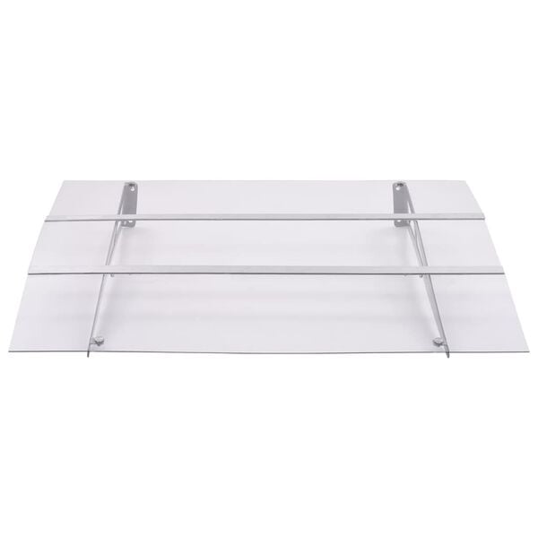 vidaXL Deurluifel 150x90 cm PET zilverkleurig en transparant