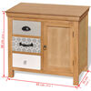 vidaXL Dressoir 65x35x60 cm massief eucalyptushout