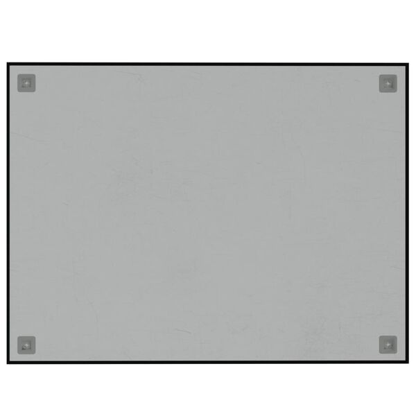 vidaXL Magneetbord wandgemonteerd 80x60 cm&nbsp;gehard glas zwart