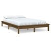 vidaXL Bedframe massief grenenhout honingbruin 160x200 cm