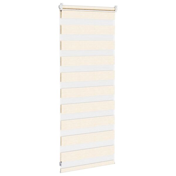 vidaXL Zebra rolgordijn 65x100 cm stofbreedte 60,9 cm marmerbeige