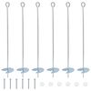 vidaXL Aardeankers 6 pcs Zilverkleurig &Oslash;10 x 60 cm