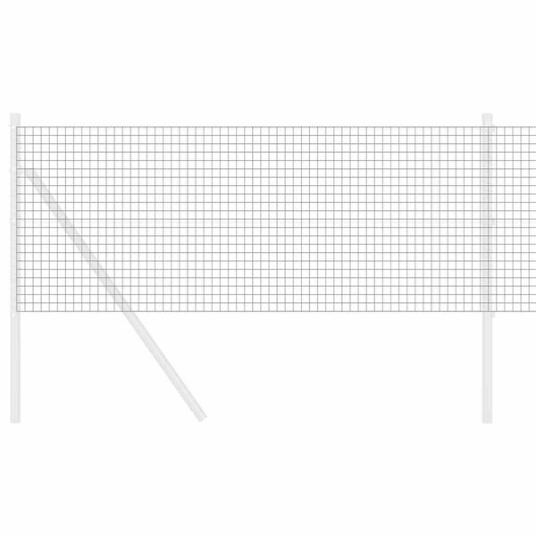 vidaXL Gelaste draadhek Grijs 0.4 x 100 m