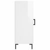 vidaXL Dressoir 34,5x34x90 cm bewerkt hout hoogglans wit