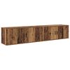 vidaXL Wandtv-kast Set 2 pcs Oud Hout 100 x 34,5 x 40 cm Bewerkt hout