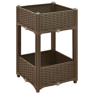 vidaXL Plantenbak verhoogd 40x40x71 cm polypropyleen