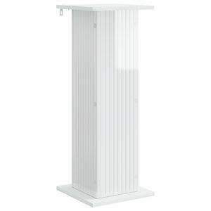 vidaXL Plantenstandaard Hoogglans Wit 30,5 x 30 x 80,5 cm Bewerkt hout