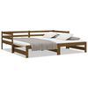 vidaXL Uitschuifbare slaapbank zonder matras 90x190 cm honingbruin