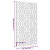 vidaXL Wanddecoratie tuin Moors ontwerp 105x55 cm cortenstaal