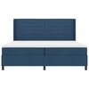 vidaXL Boxspring bed met matras met hoofdeinde Blauw 200 x 200 cm Stof