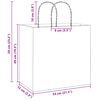 vidaXL Papieren zakken 250 st met hengsels 54x15x49 cm roze