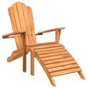 vidaXL Tuinstoel Adirondack met voetensteun massief teakhout
