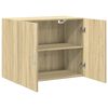 vidaXL Wandkast 80x42,5x64 cm bewerkt hout sonoma eikenkleurig
