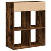 vidaXL Boekenkast 66x31x80 cm bewerkt hout gerookt eikenkleurig