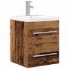 vidaXL Badkamertenk te kast met lade Oud Hout 41 x 38,5 x 48 cm