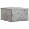 vidaXL Wandbeugel Bedkast Betongrijs 49 x 34,5 x 20 cm Bewerkt hout