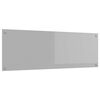 vidaXL Keukenachterwand Lichtgrijs 120 x 40 cm gehard glas