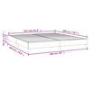 vidaXL Boxspring bed stof lichtgrijs 160x200 cm