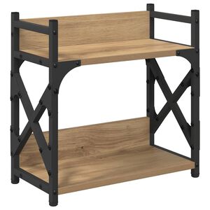 vidaXL Printerstand Artisan Eiken 40 x 20 x 40 cm Bewerkt hout