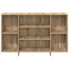 vidaXL Dressoir Artisan Eiken 120 x 30 x 75 cm Bewerkt hout