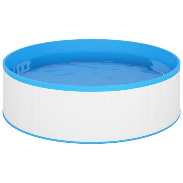 vidaXL Splasher pool met hangende skimmer en pomp 350x90 cm wit
