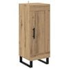 vidaXL Highboard Artisan Eiken 34,5 x 34 x 180 cm Bewerkt hout