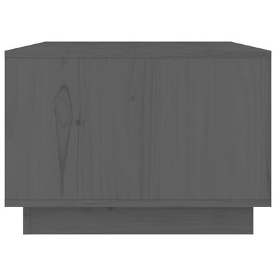 vidaXL Salontafel 80x50x35 cm massief grenenhout grijs