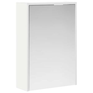 vidaXL Badkamer spiegelkast Wit 43 x 16 x 62.5 cm Bewerkt hout