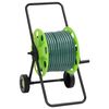 vidaXL Slanghaspelkar met 50 m slang PVC groen