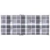 vidaXL Tuinstoelkussens 4 st 120x50x3 cm stof ruitpatroon grijs